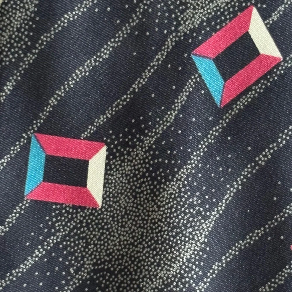Vintage 1980s Giorgio Armani Geometric Silk Tie | 56